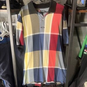 Chaps Ralph Lauren Colorful Plaid Polo Shirt